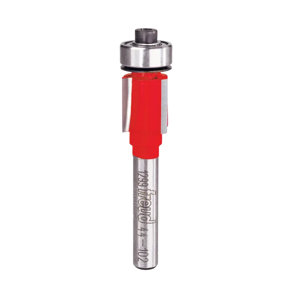 1/2" (dia.) Bearing Flush Trim Bit with 1/4" shank, 1/2" carbide height