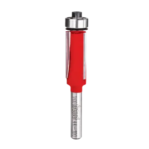 1/2" (dia.) Bearing Flush Trim Bit with 1/4" shank, 1" carbide height