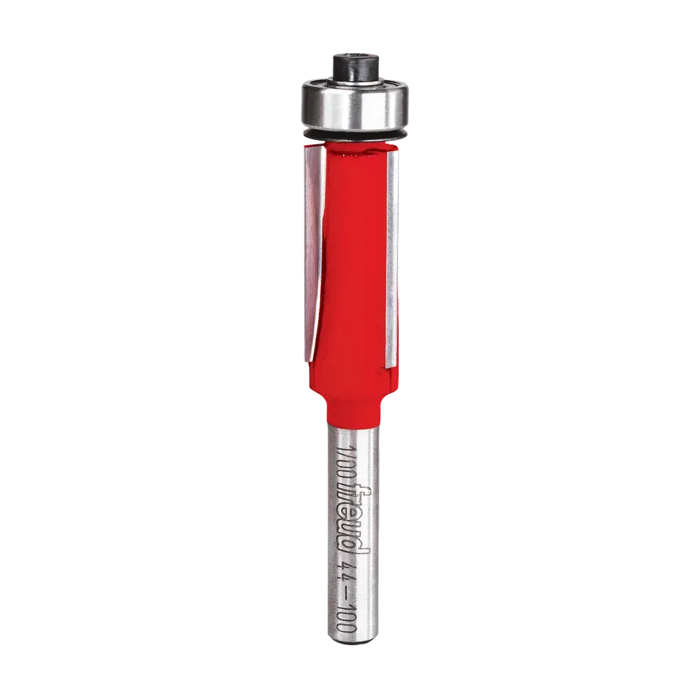 1/2" (dia.) Bearing Flush Trim Bit with 1/4" shank, 1" carbide height