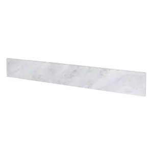 31" x 4" Carrara Marble Backsplash