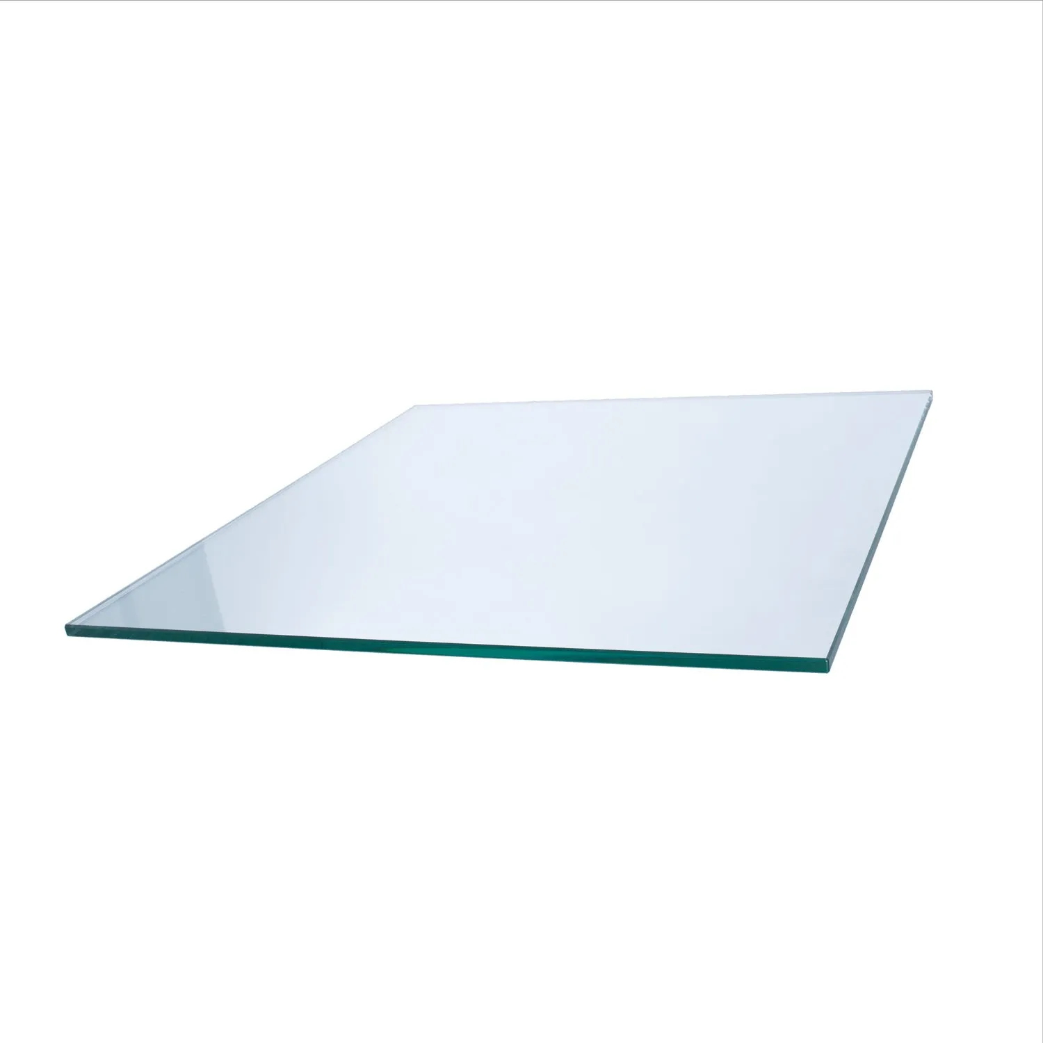 37" Square Clear Glass Table Tops
