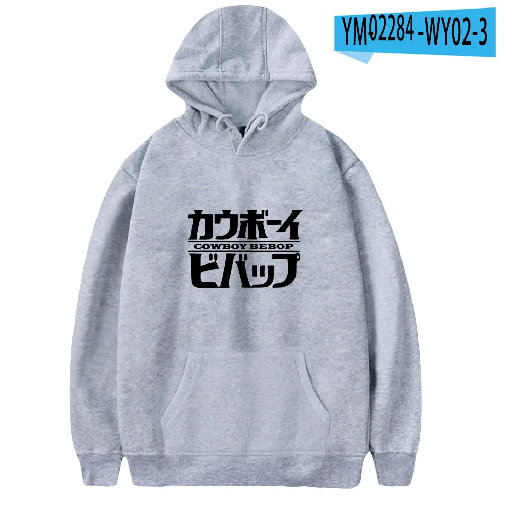 Anime COWBOY BEBOP Hoodies Pullover Streetwear Oversized Sweatshirt Hoodie