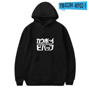 Anime COWBOY BEBOP Hoodies Pullover Streetwear Oversized Sweatshirt Hoodie