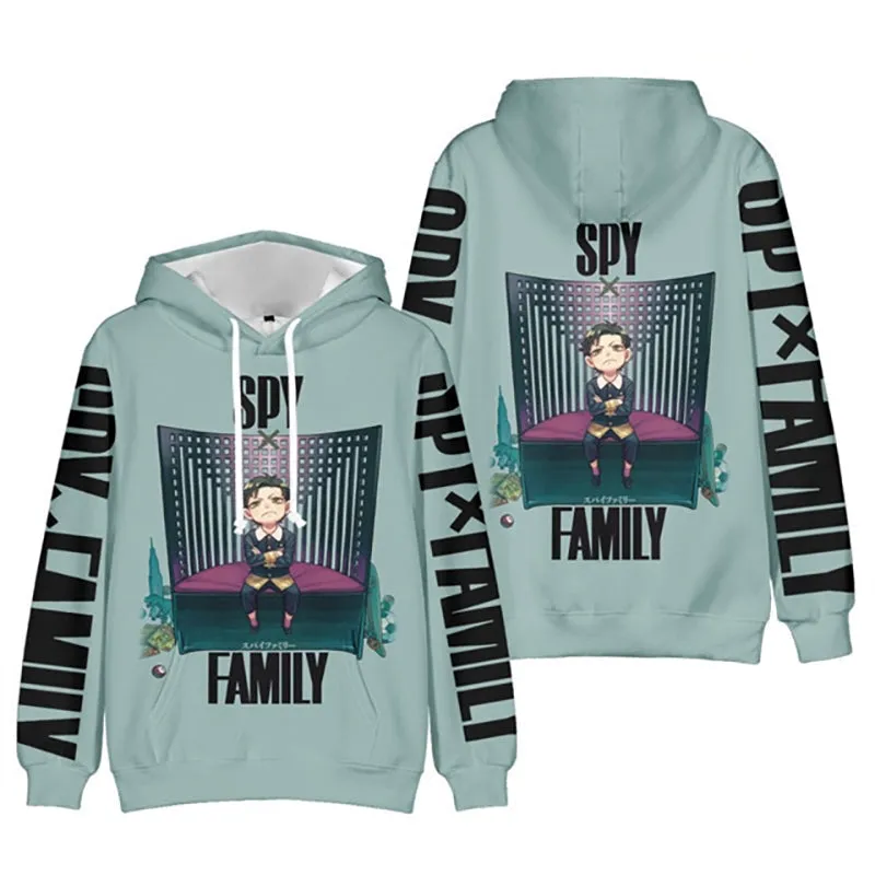 Anime Spy X Family Hoodies 3D Casual Oversized Pullovers Sweatshirts