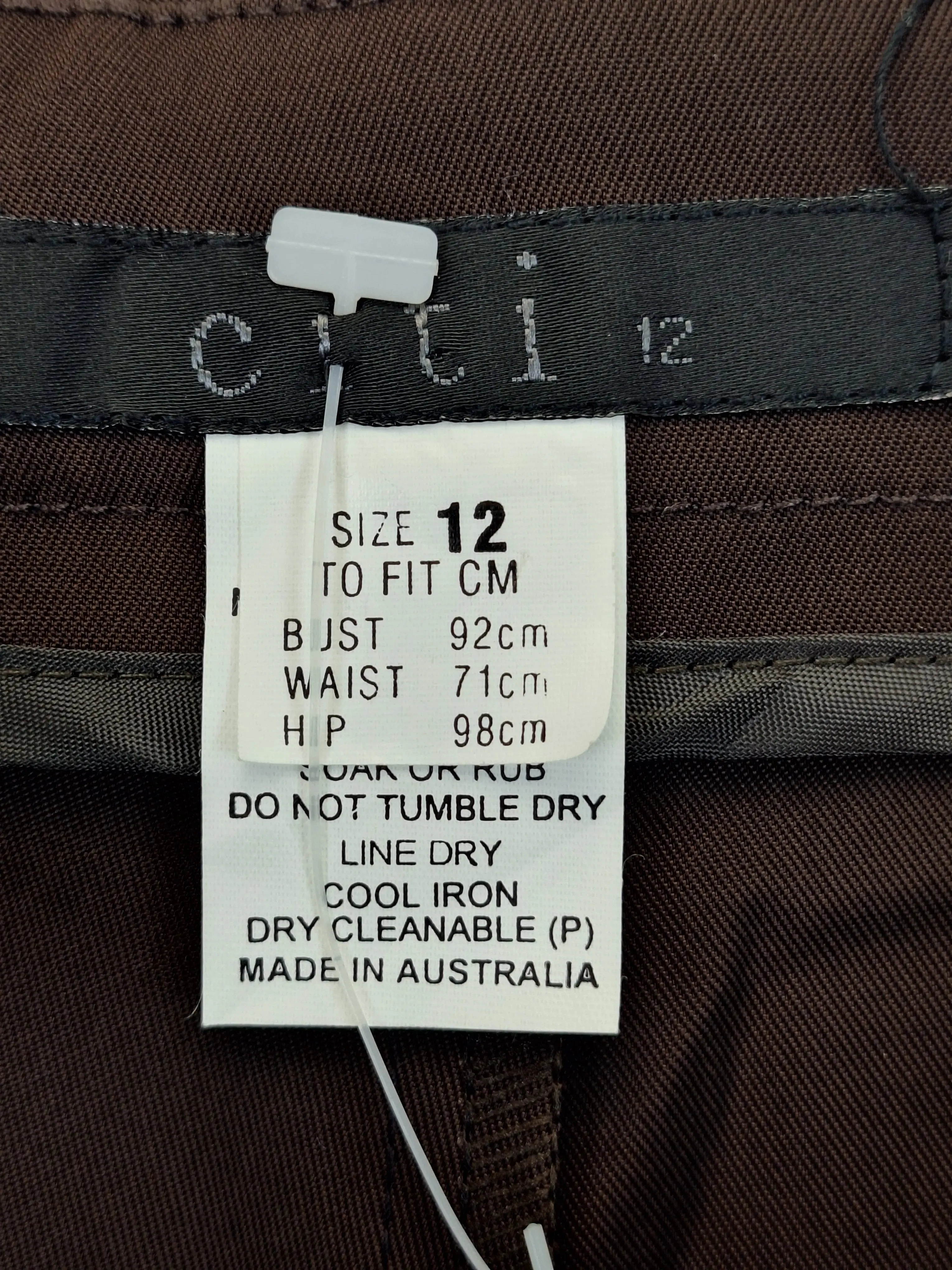 Assorted Brands Chocolate Tailored Suit Pants Size 12