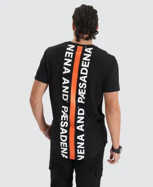 Back Rank Dual Curved Tee Jet Black