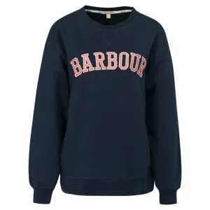 Barbour Northumberland Ladies Crew Neck Sweatshirt - Navy