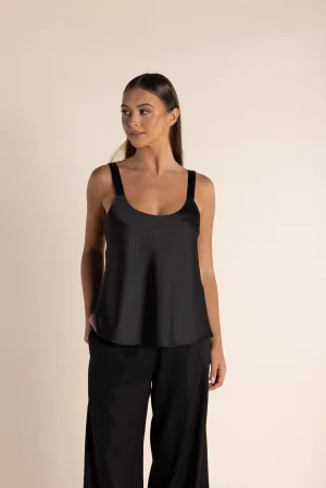 Black Satin Cami