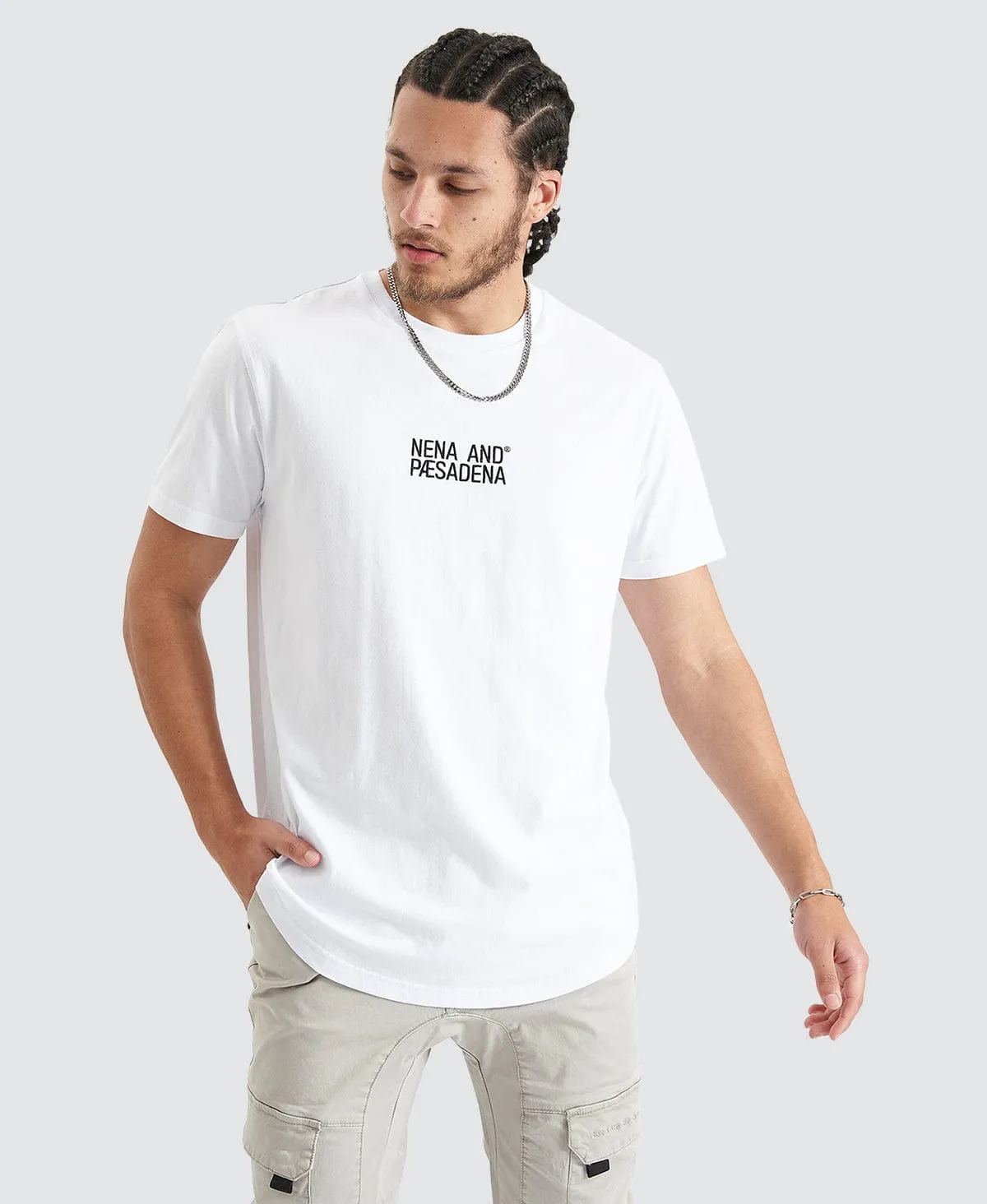Blockade Dual Curved Tee Optical White