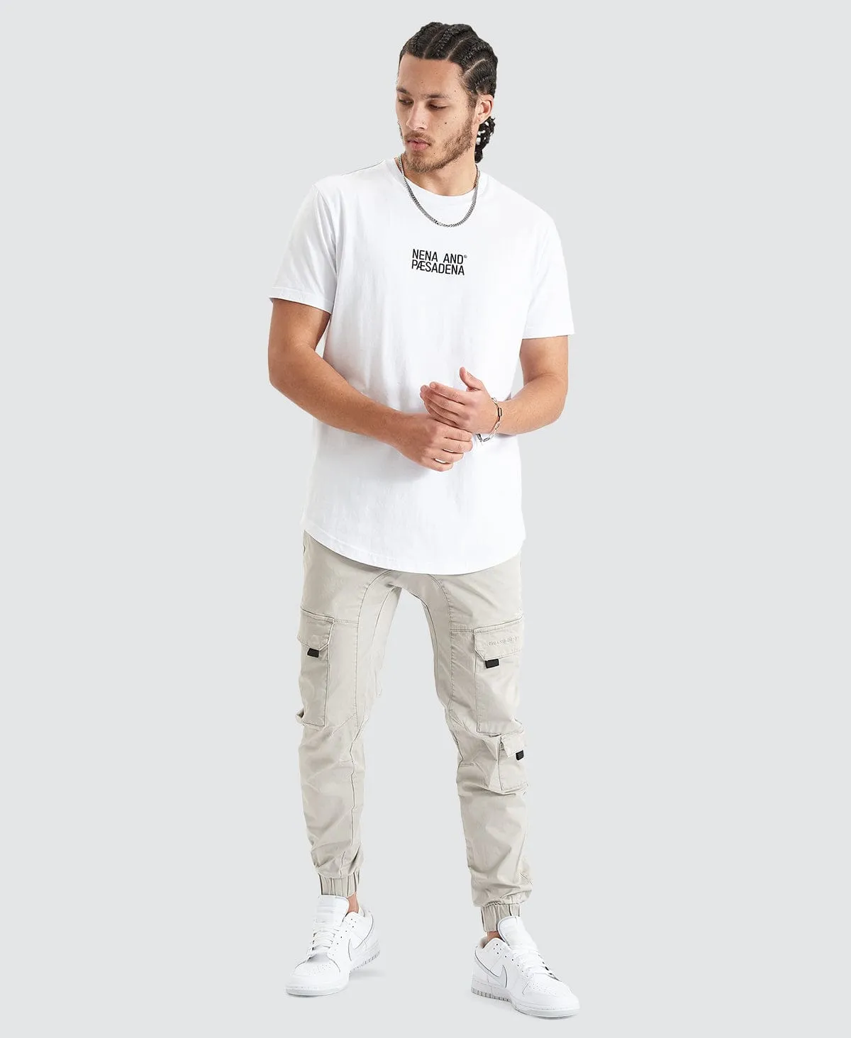 Blockade Dual Curved Tee Optical White