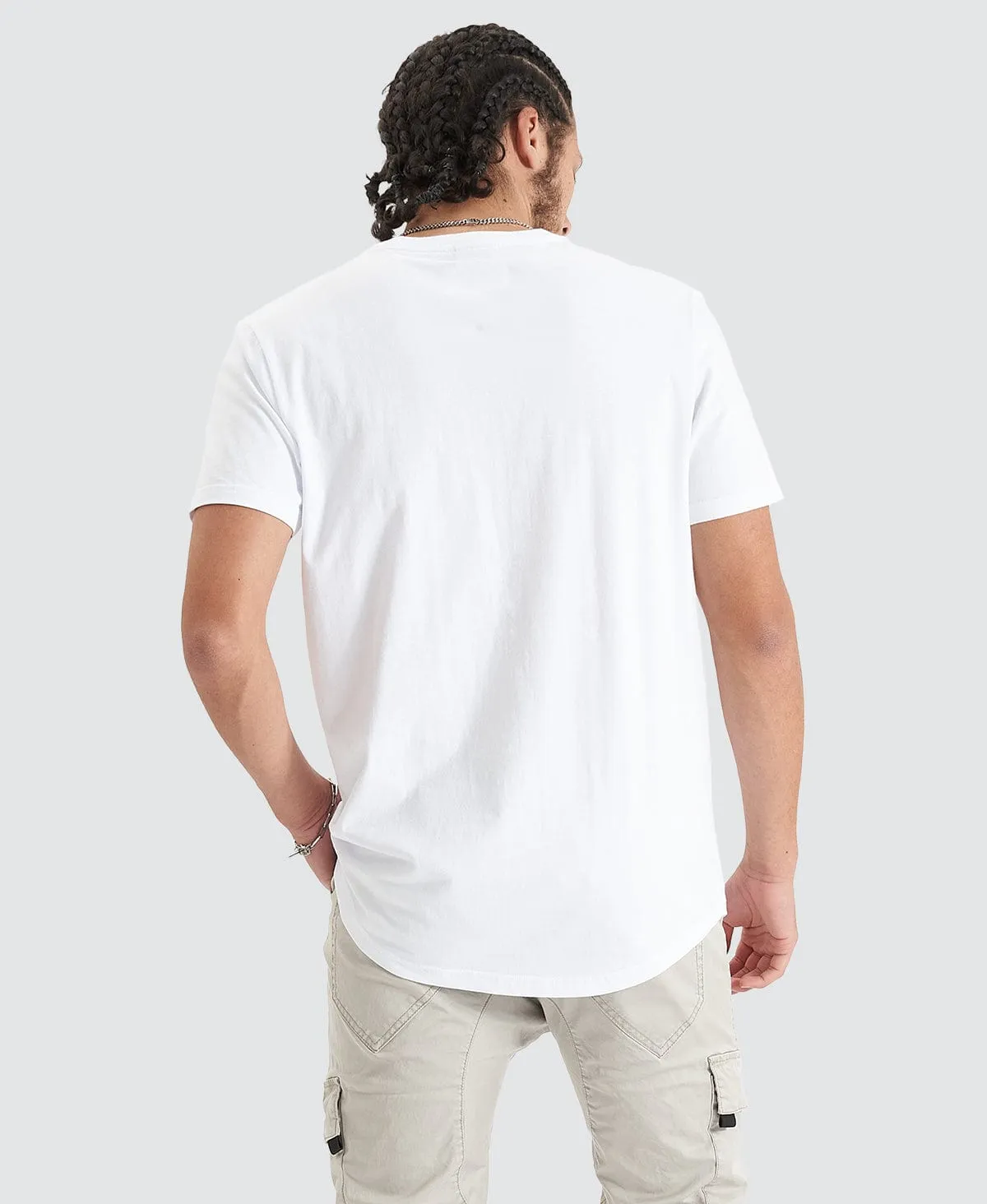 Blockade Dual Curved Tee Optical White