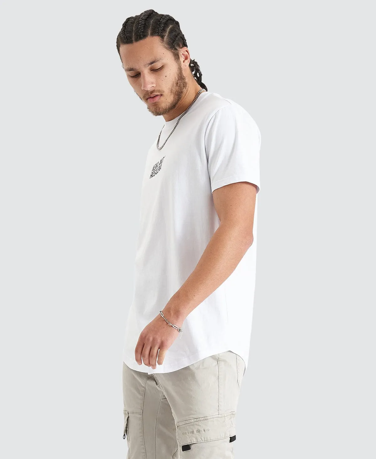 Blockade Dual Curved Tee Optical White