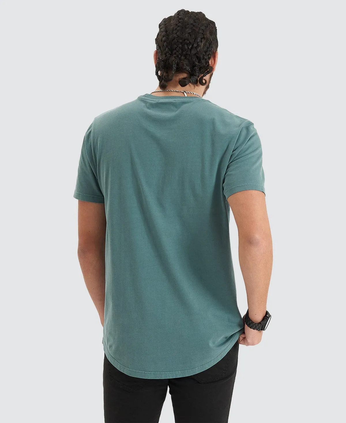 Blockade Dual Curved Tee Pigment Silver Pine
