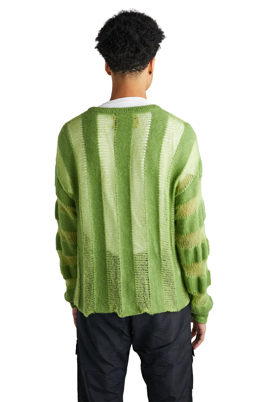 Brain Dead Fuzzy Threadbare Sweater 'Green'