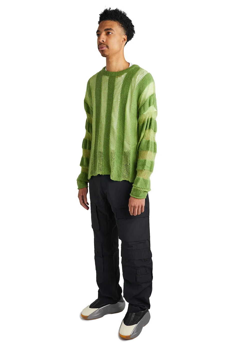Brain Dead Fuzzy Threadbare Sweater 'Green'