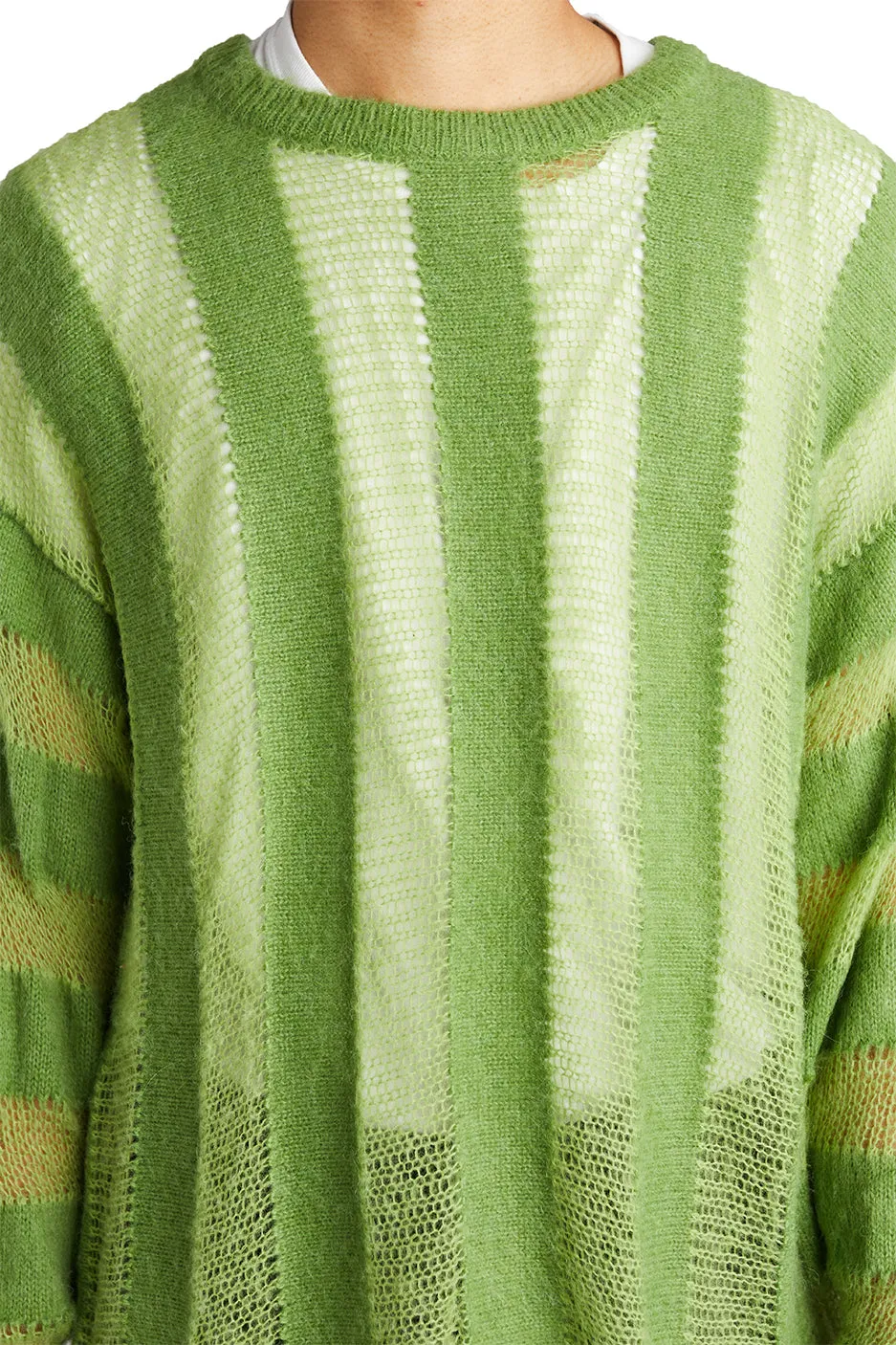 Brain Dead Fuzzy Threadbare Sweater 'Green'