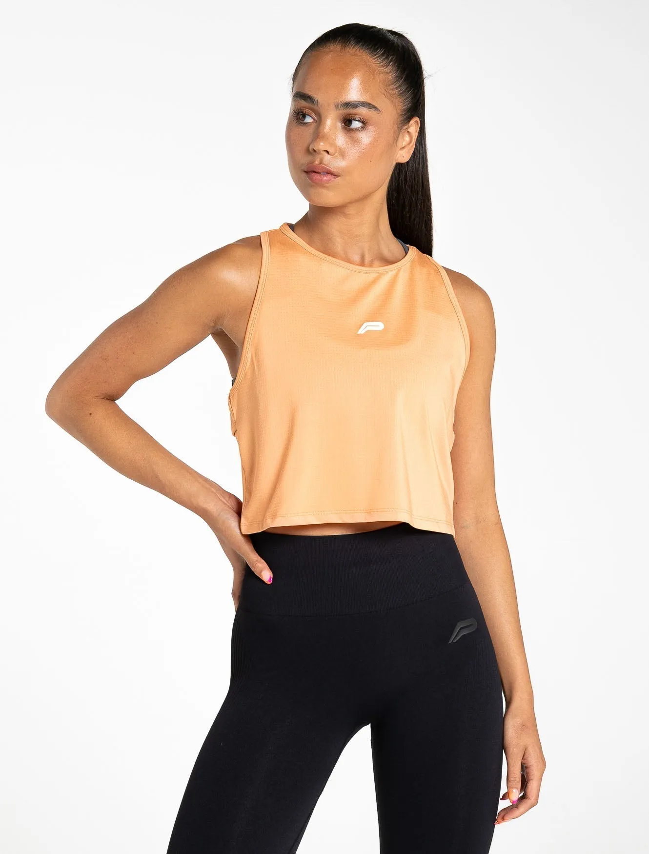 Breeze Crop Tank - Coral