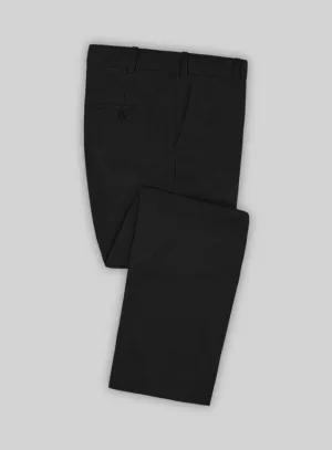 Bristol Black Herringbone Pants