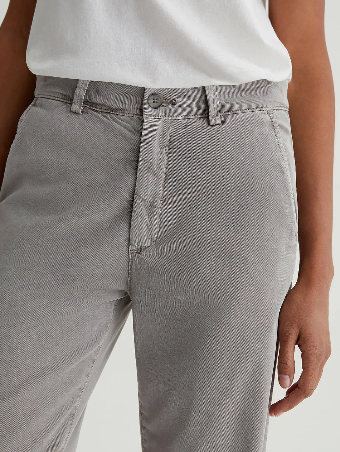 Caden Straight Trouser - Sulfur Pebble Grey