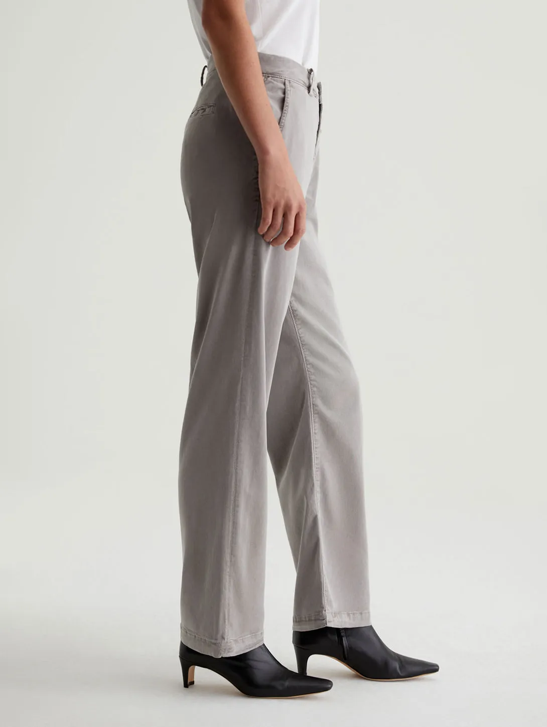 Caden Straight Trouser - Sulfur Pebble Grey