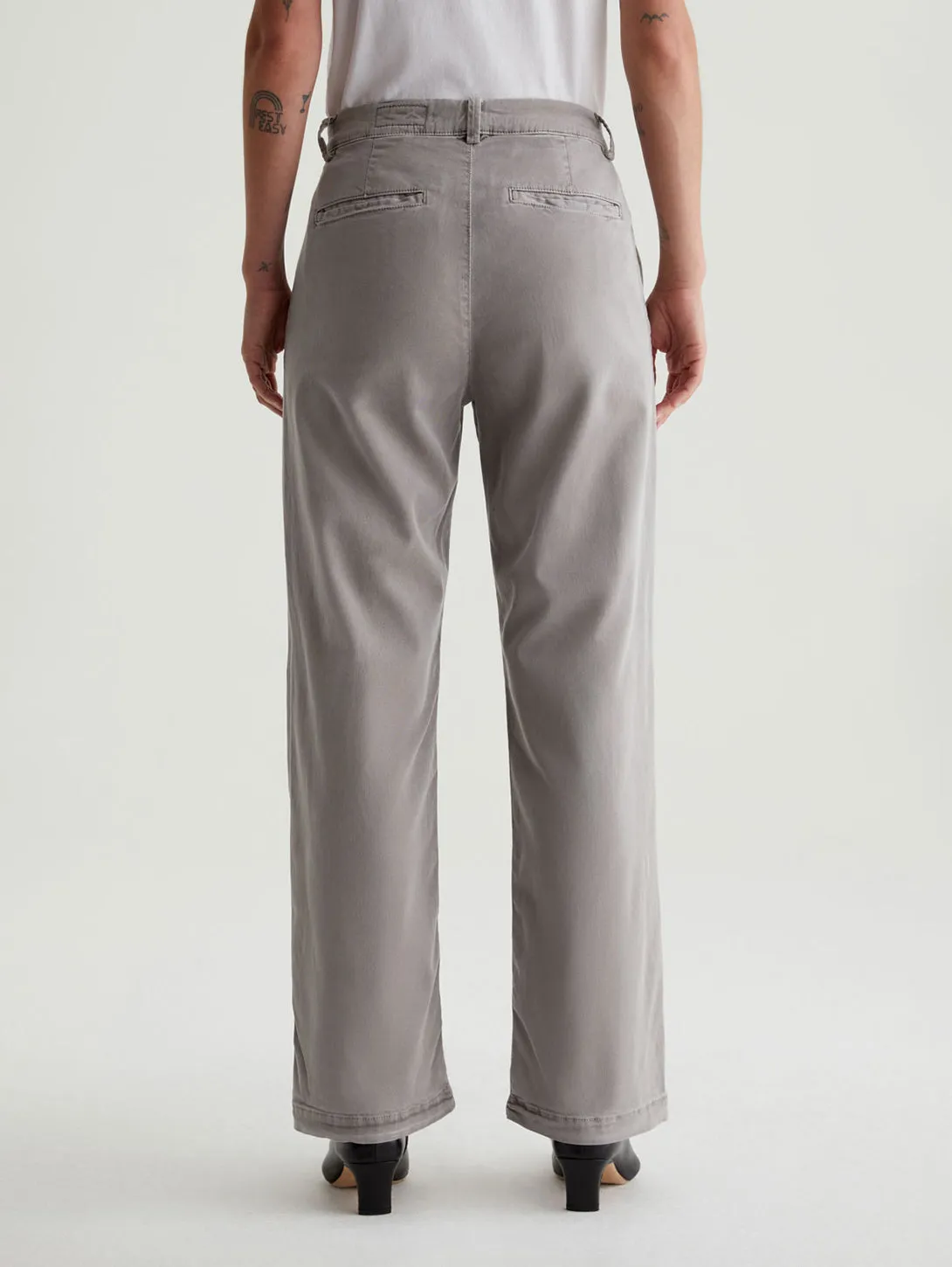 Caden Straight Trouser - Sulfur Pebble Grey