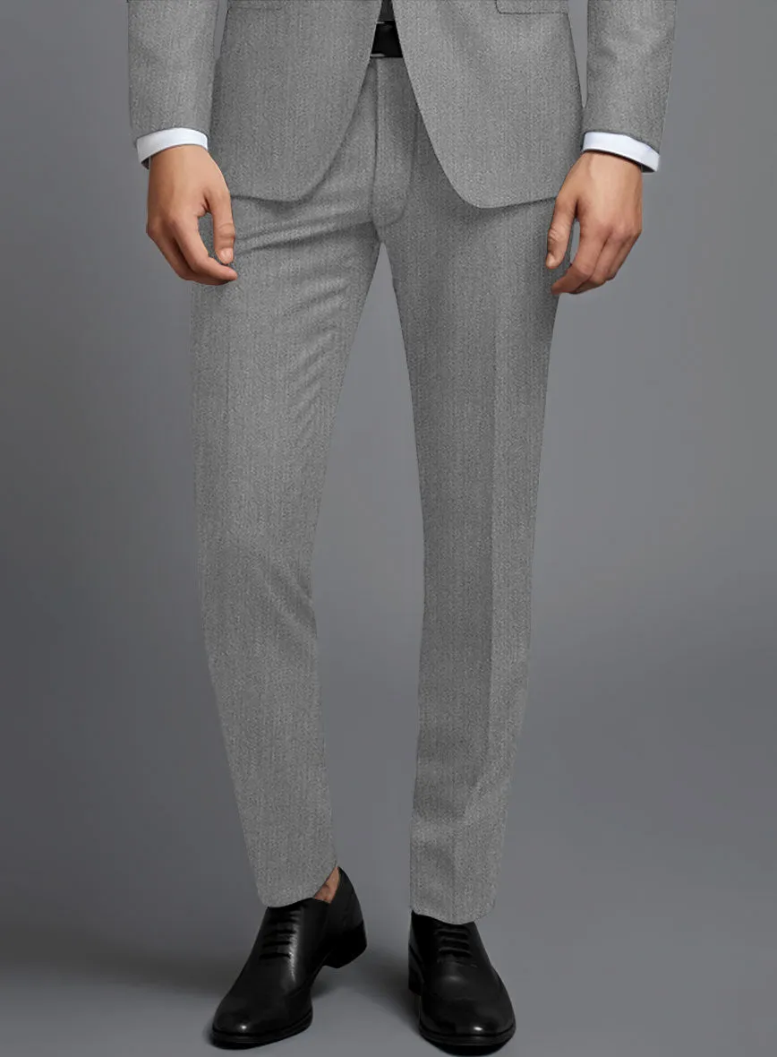 Cavalry Twill Light Gray Wool Pants