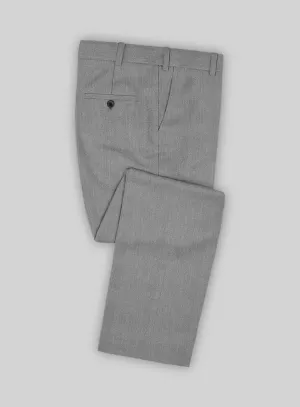 Cavalry Twill Light Gray Wool Pants