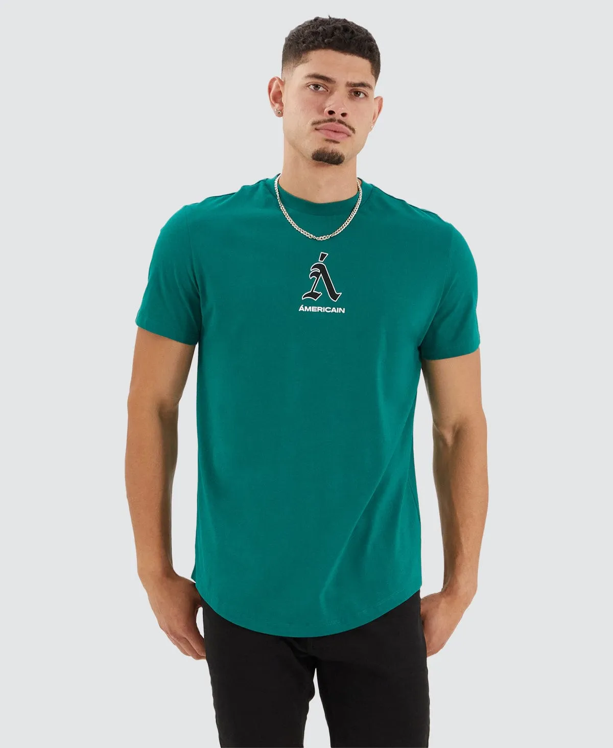 Centeno Dual Curved Tee Alpine Green