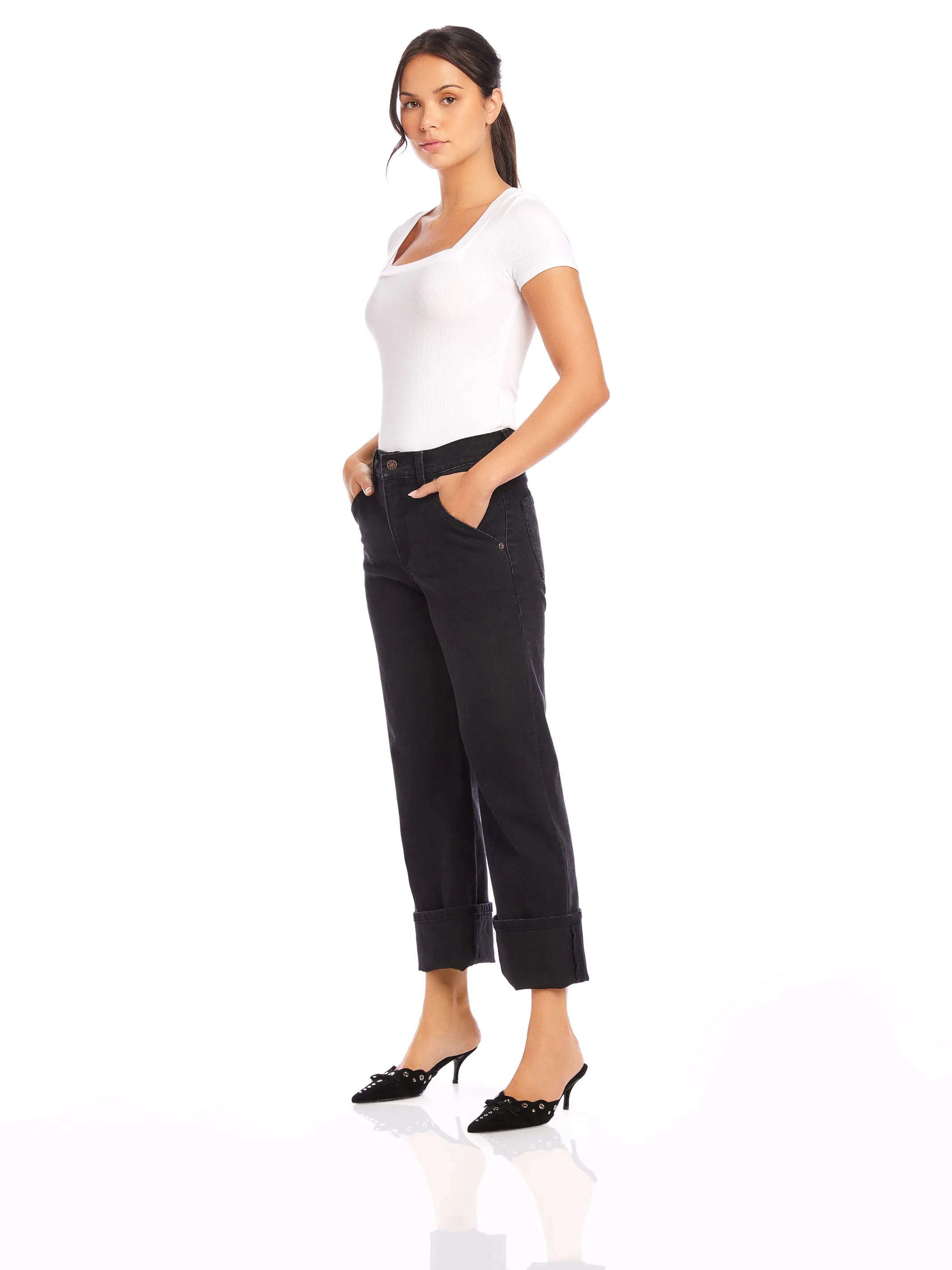 Clara Cuffed Jeans