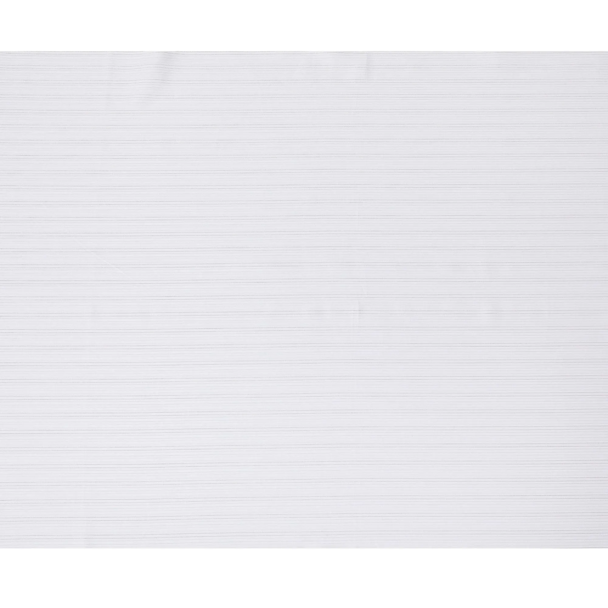 Classic White Striped 100% Cotton Shirting Fabric - Fine Weave, 150cm Width-D18569