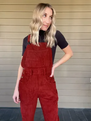 Corduroy Brick Overalls