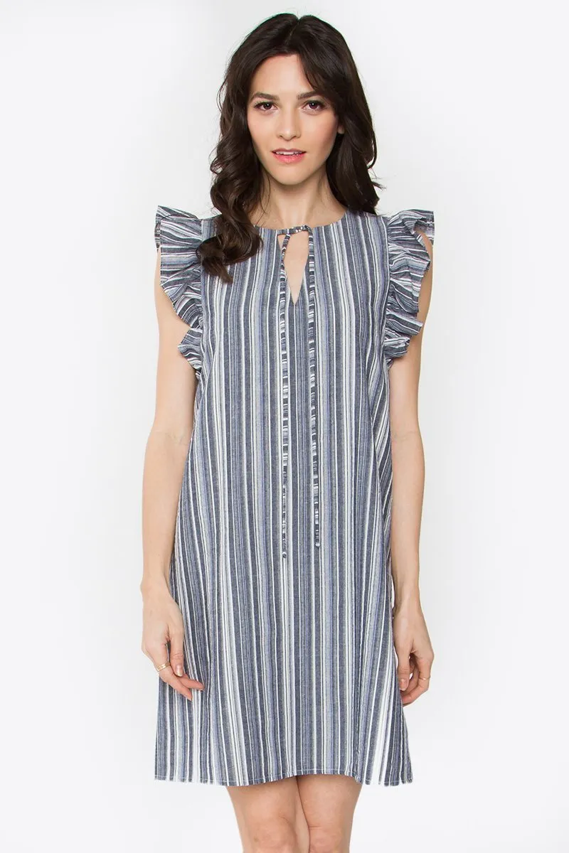 Corsair Ruffle Shift Dress