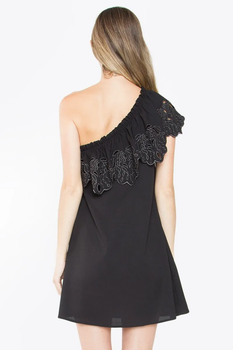 Corsette One Shoulder Dress