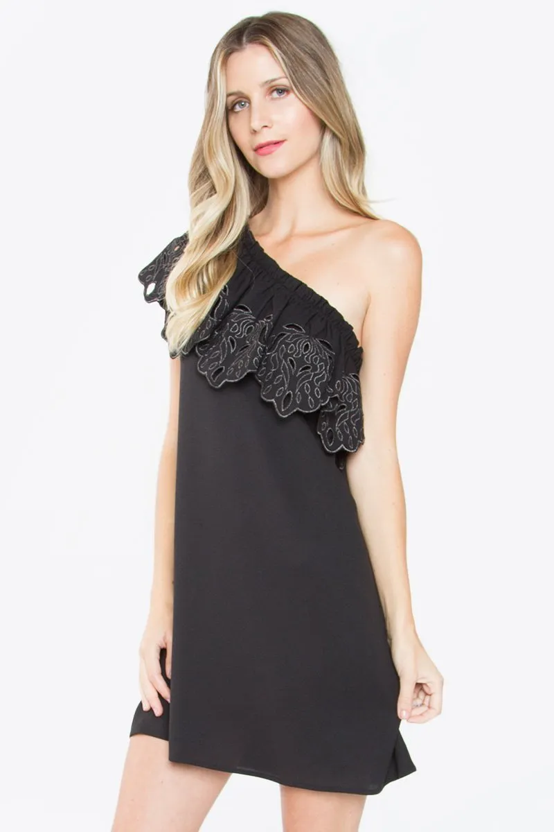 Corsette One Shoulder Dress