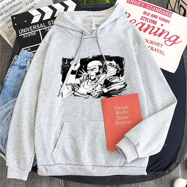 Cowboy Bebop Anime Hoodies Edward Wong Hau Pepelu Tivrusky IV Jet Manga Oversized Sweatshirts