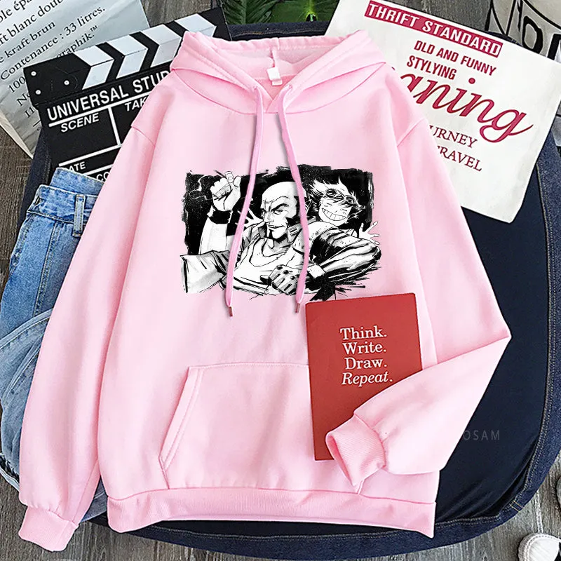 Cowboy Bebop Anime Hoodies Edward Wong Hau Pepelu Tivrusky IV Jet Manga Oversized Sweatshirts