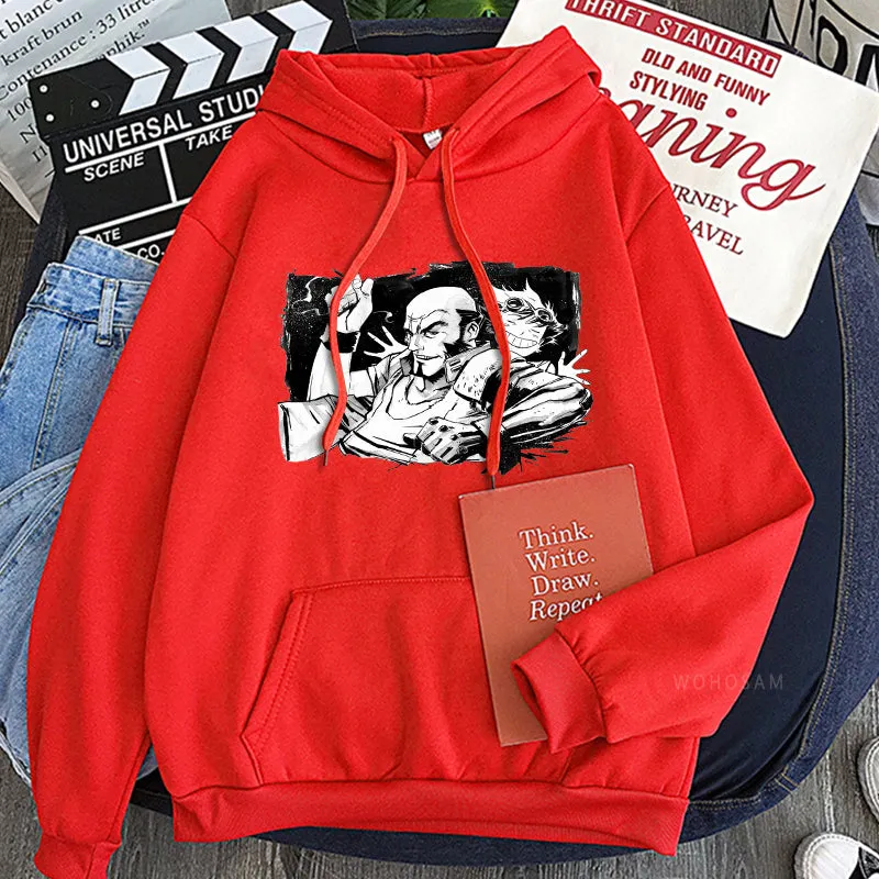 Cowboy Bebop Anime Hoodies Edward Wong Hau Pepelu Tivrusky IV Jet Manga Oversized Sweatshirts