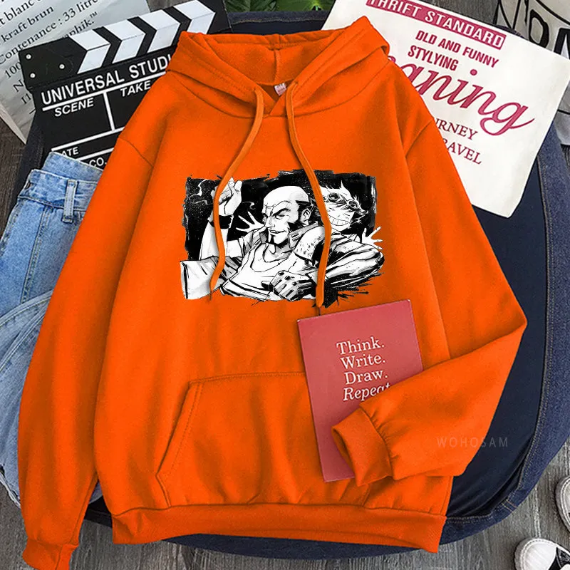 Cowboy Bebop Anime Hoodies Edward Wong Hau Pepelu Tivrusky IV Jet Manga Oversized Sweatshirts