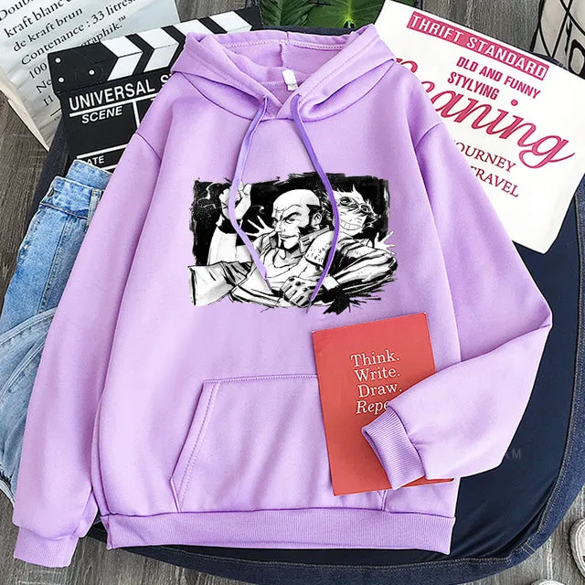 Cowboy Bebop Anime Hoodies Edward Wong Hau Pepelu Tivrusky IV Jet Manga Oversized Sweatshirts