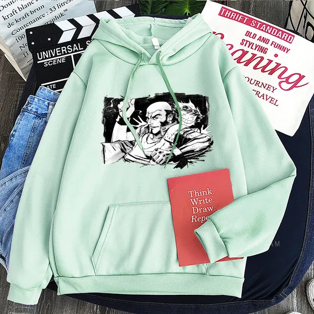 Cowboy Bebop Anime Hoodies Edward Wong Hau Pepelu Tivrusky IV Jet Manga Oversized Sweatshirts