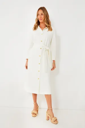Cream Belted Sarah Dress