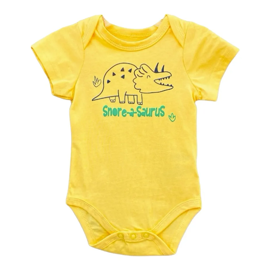 Cute Koala 2 Pc Bodysuit And Shorts Set - Snore A Saurus