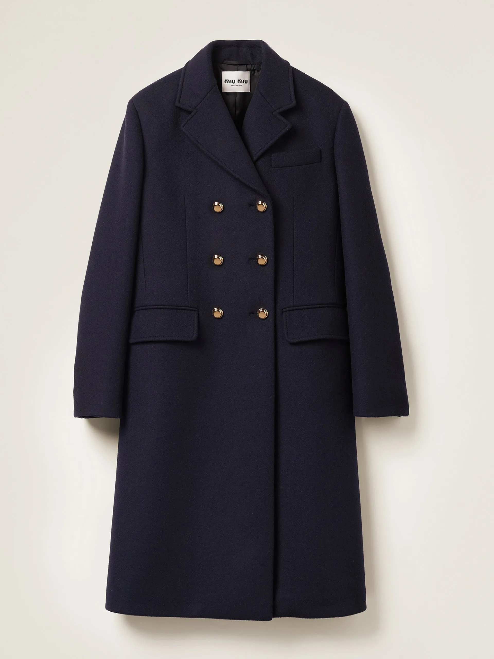 Double-breasted cloth coat