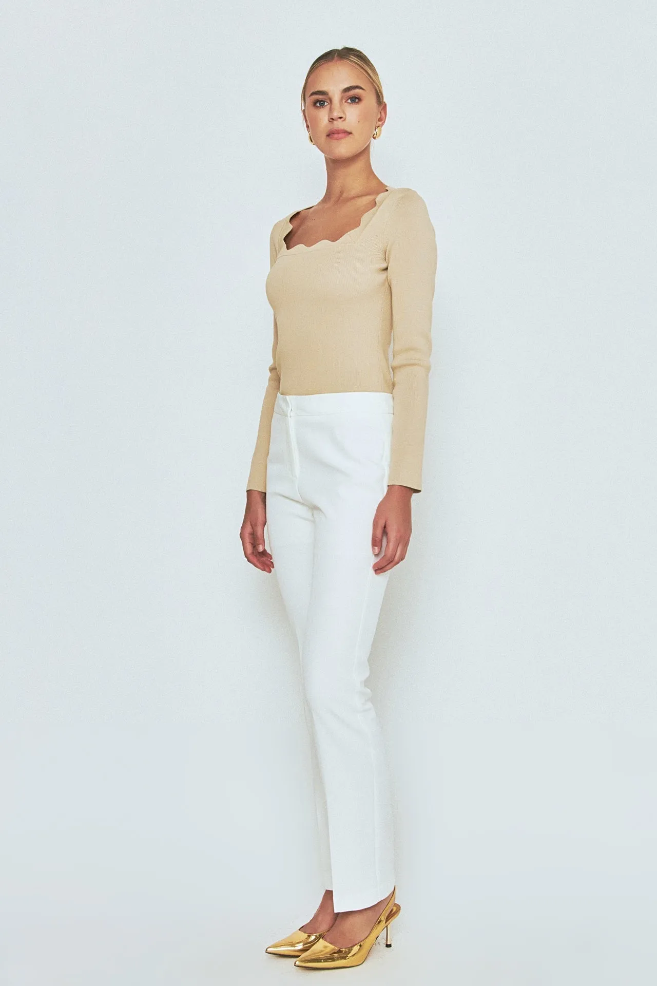 Endless Rose - Full Length Low Rise Pants