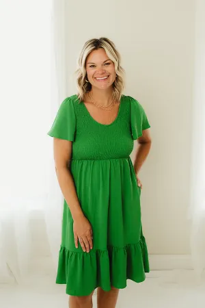 Fit and Flare Solid Dress