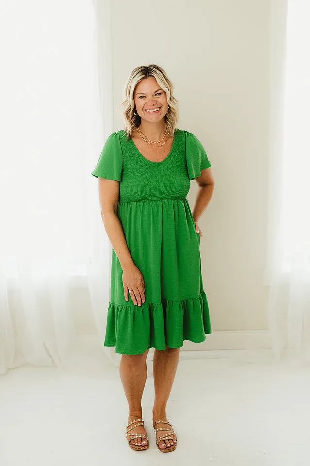 Fit and Flare Solid Dress