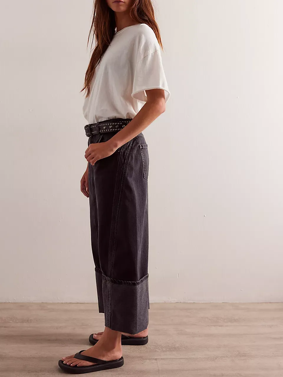 Free People - Olsen Cuffed Barrel - Black Ice