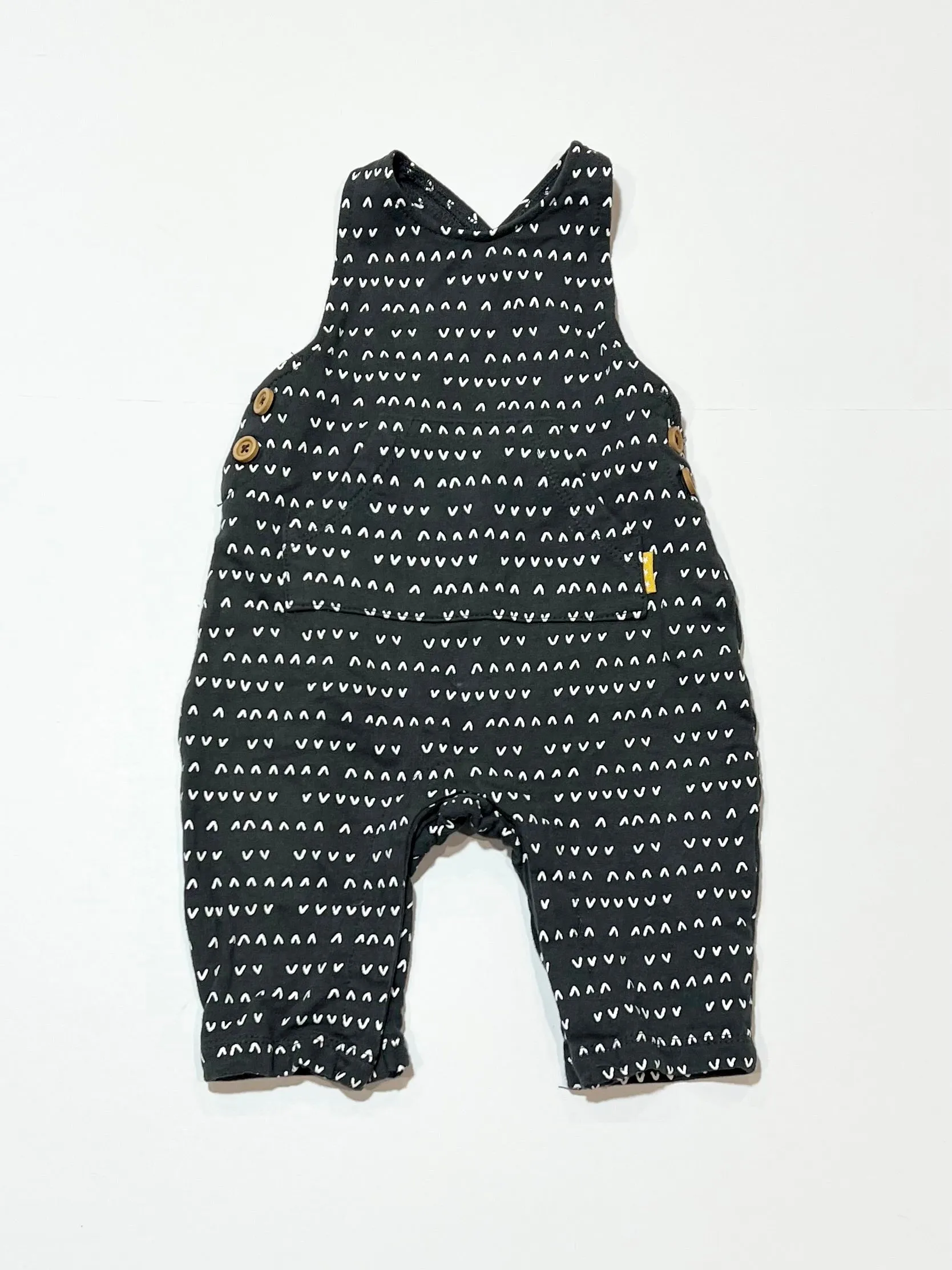 Grey fleece overalls - Size 000