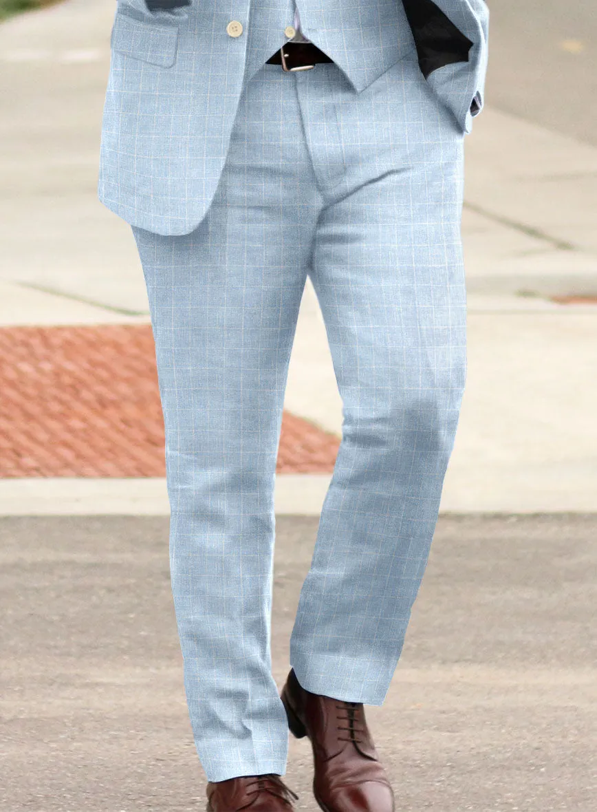 Italian Linen Lusso Blue Pants
