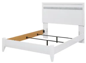 Jallory Contemporary Master Bedroom Queen Panel Footboard w/Rails